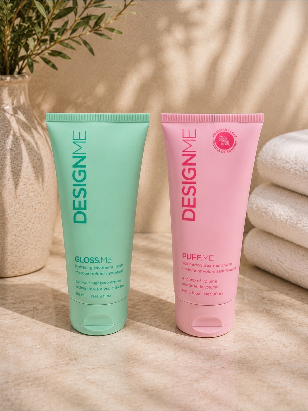 DesignMe Gloss.Me Mask & Puff.Me Volumizing Whip Duo 90ml